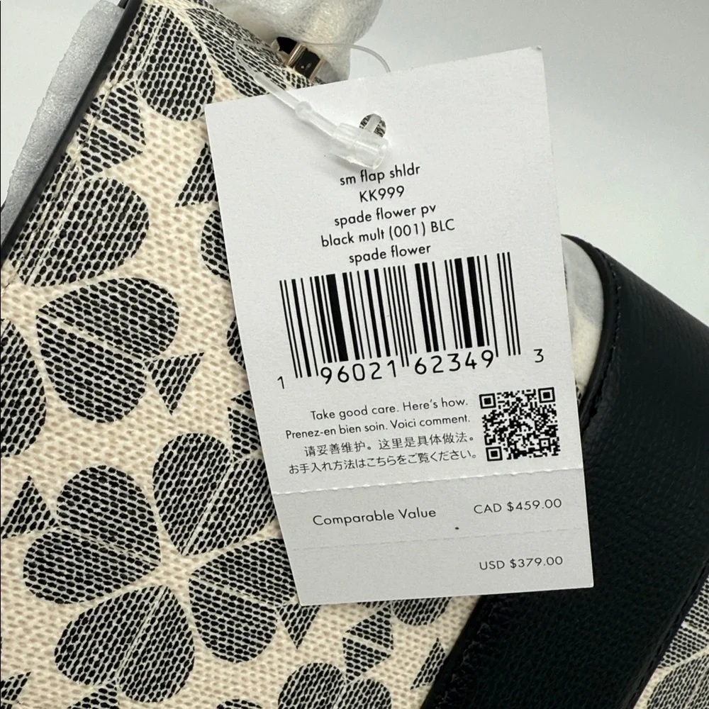 Kate Spade Spade Flower Small Flap Shoulder Bag Black Multi